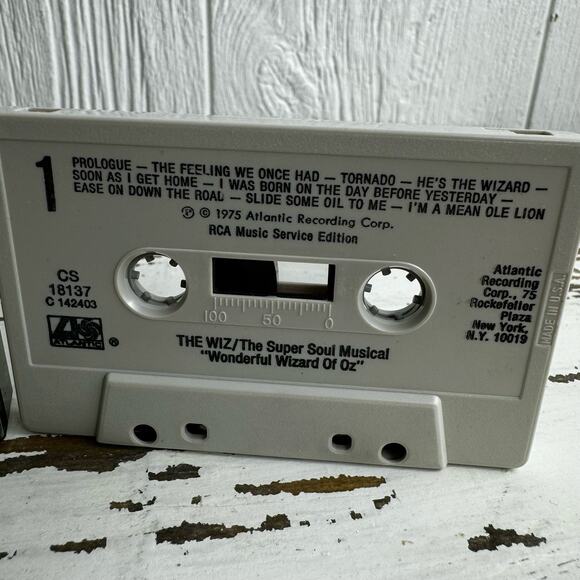 THE WIZ The Wonderful Wizard of Oz 1975 RCA Cassette Tape Soul Music Original - Picture 2 of 7
